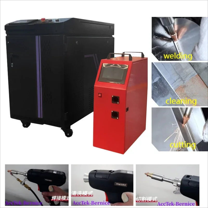 Hot Sales2000w Handheld Laser Welding Machine Metal Double Wire Steel Welder Portable 4-in-1 Fiber Lazer Sodadora Cleaning&Weldi