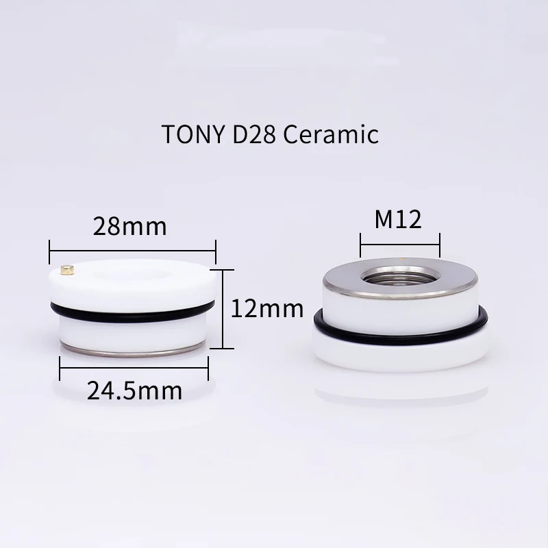 TONY M12 D28 Laser Ceramic Dia.32mm Ceramic Holder With Best Price Nozzle Connector Spare Parts Fiber Laser Machine Ceramic Ring