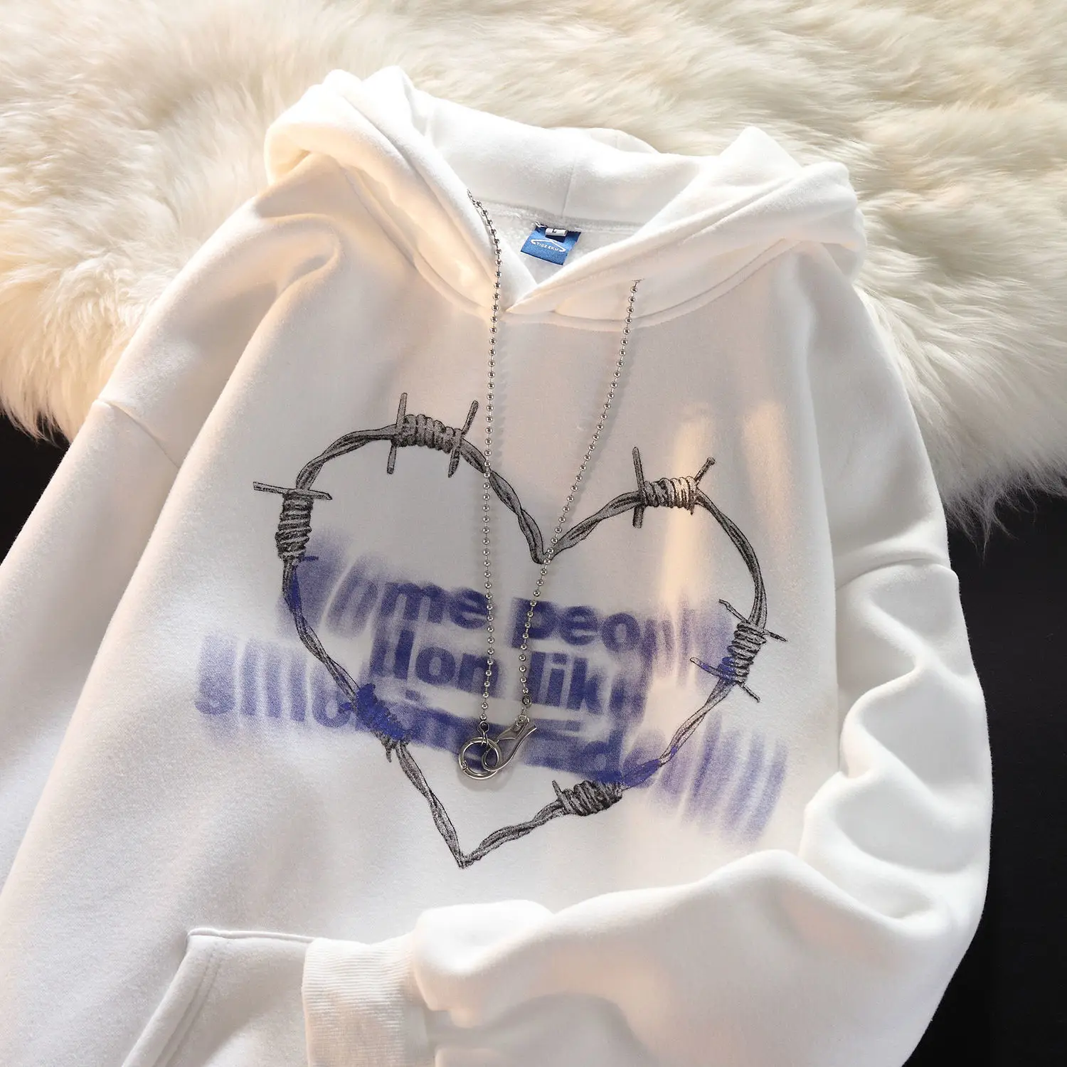 เสื้อฮู้ดผ้าฝ้ายทรงโพลโรนสำหรับผู้หญิง สไตล์ลำลอง แขนยาว สตรีทแวร์ สีพื้น น้ำหนักเบา เหมาะสำหรับฤดูใบไม้ผลิและฤดูใบไม้ร่วง รุ่นใหม่ อเนกประสงค์ ทรงครอป