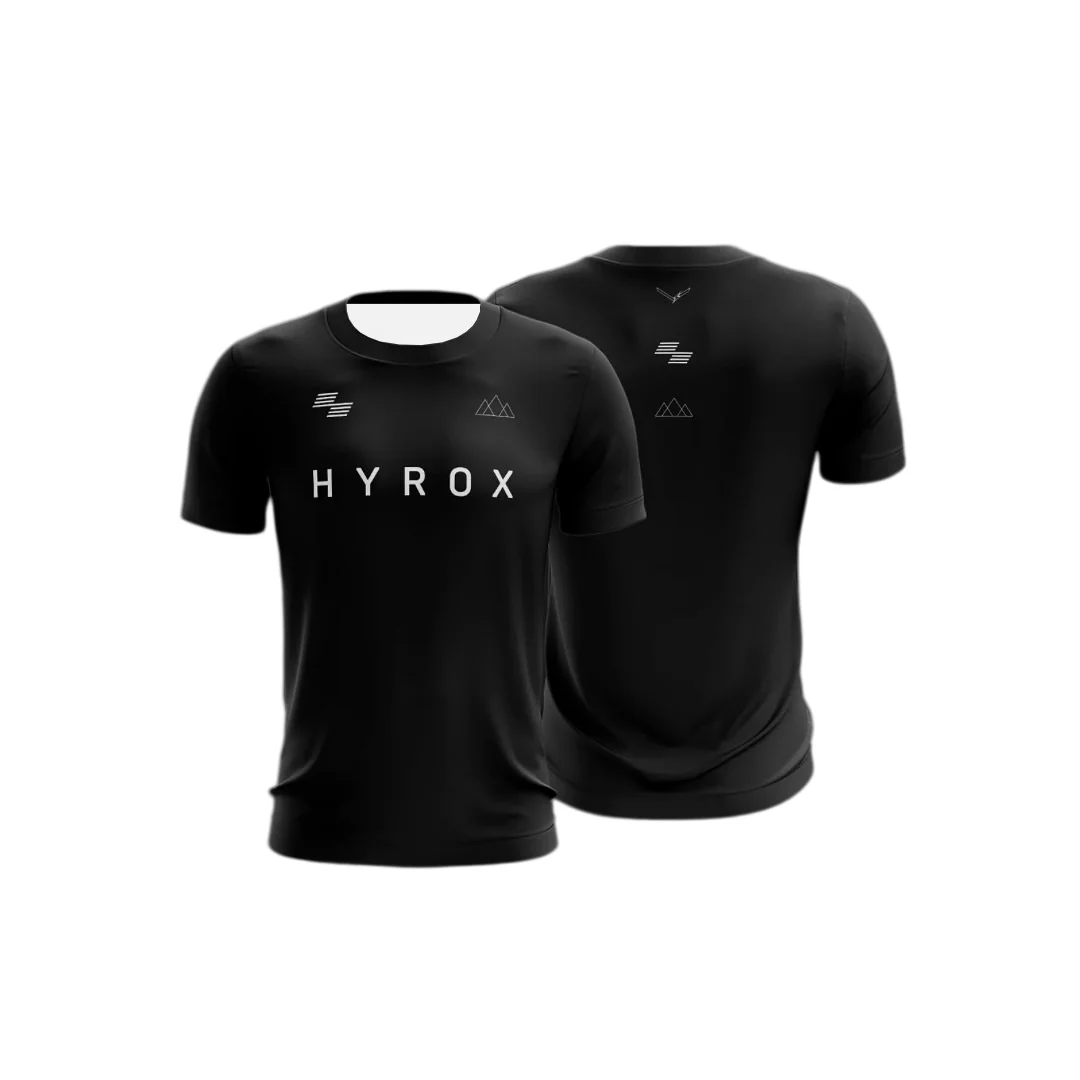 HYROX Peak Training Club Fitness Sport T‑Shirt Men Minimal Graphic Breathable Quick‑Dry Gym Workout Athletic Tops Streetwear