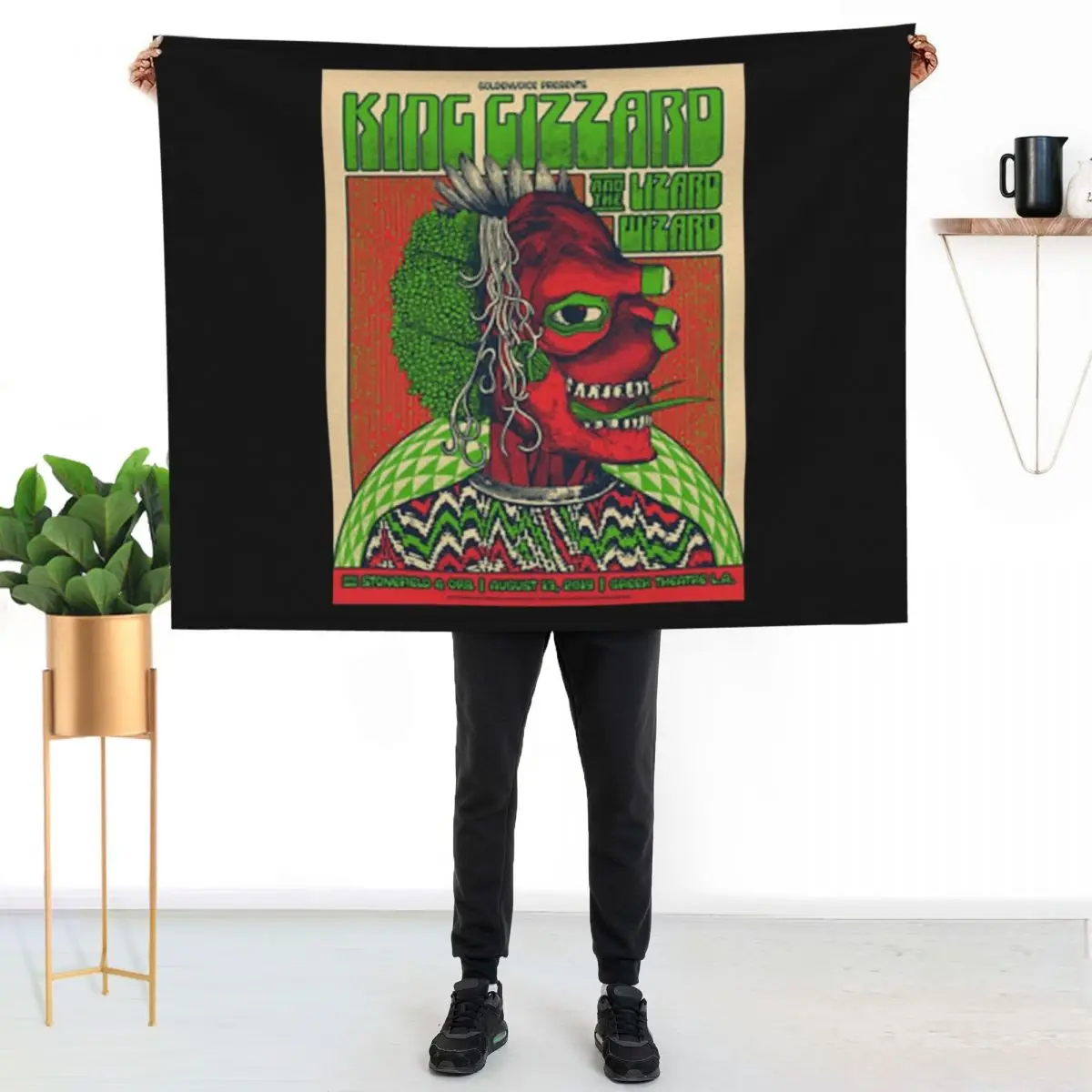 King Gizzard And The Lizard Wizard King gizzard wizard lizard Throw Blanket Multi Use Warm Blanket for Living Room Bedroom