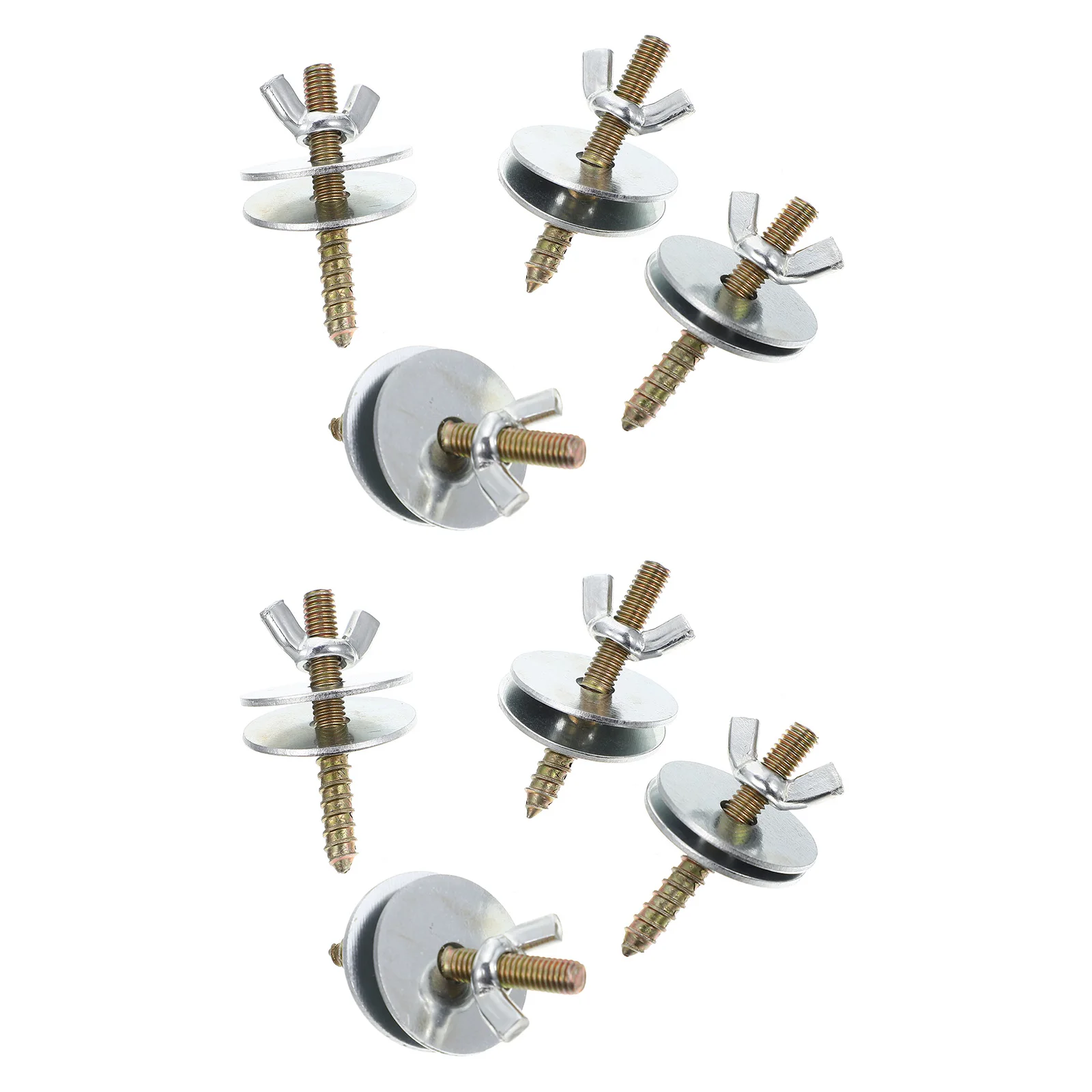 

8 set Bird Cage Accessories Retaining Screws Kit Pet Cages Easy Install Multi Use Bird Perch Screws Cage Supplies Metal Hardware