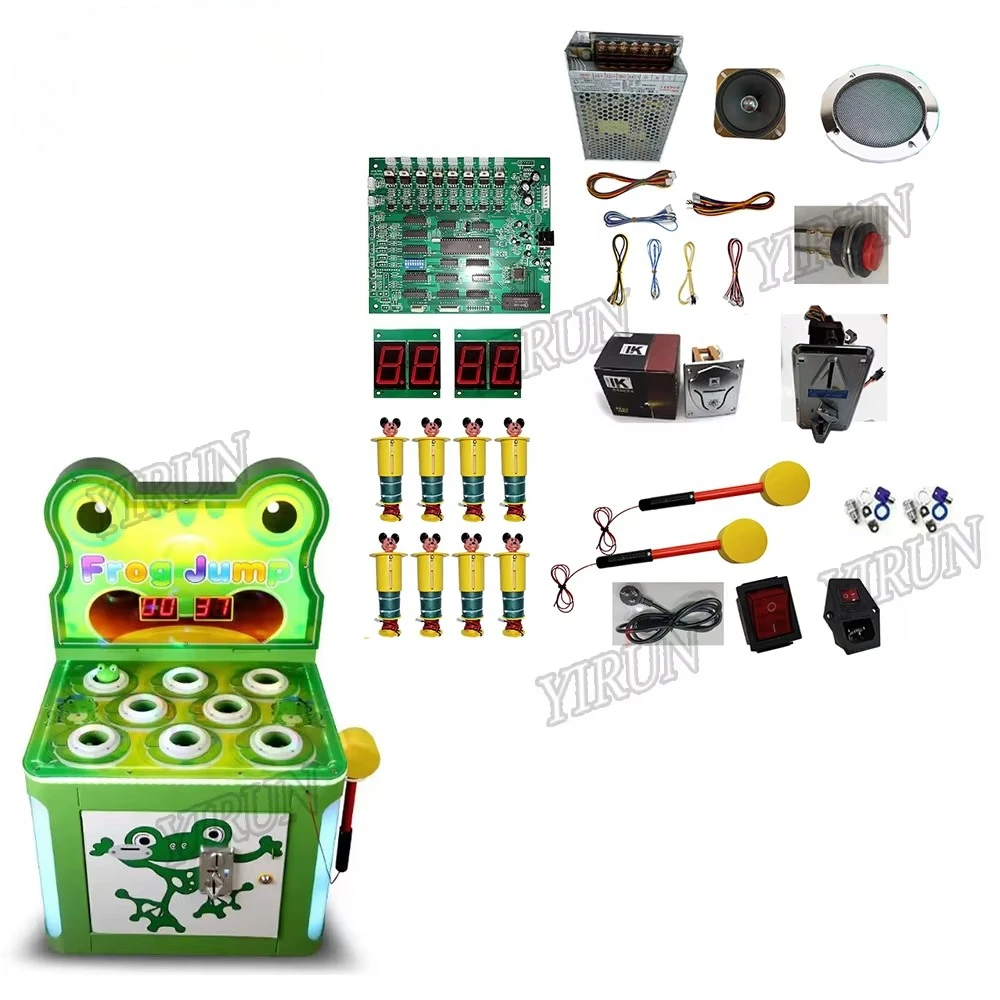 

Интерактивный монетный толкатель для небольших билетов, комплект игровой консоли, детский аркадный автомат, молоток-лягушка для игрового зоны