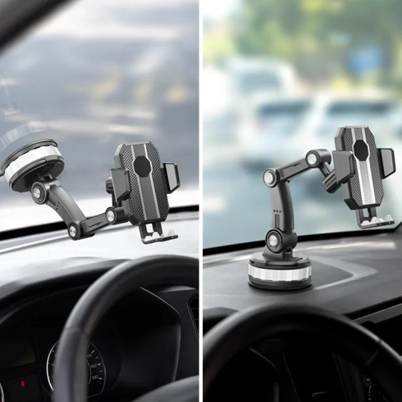 360° Rotating Universal Car Phone Holder — Windshield Suction Mount Stand for iPhone Samsung Xiaomi, Hands‑Free Driving