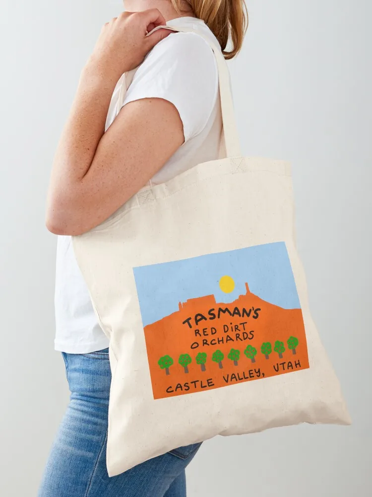 

Tasman's Red Dirt Orchard Tote Bag custom bags Women's handbag custom tote bag canvas tote bags