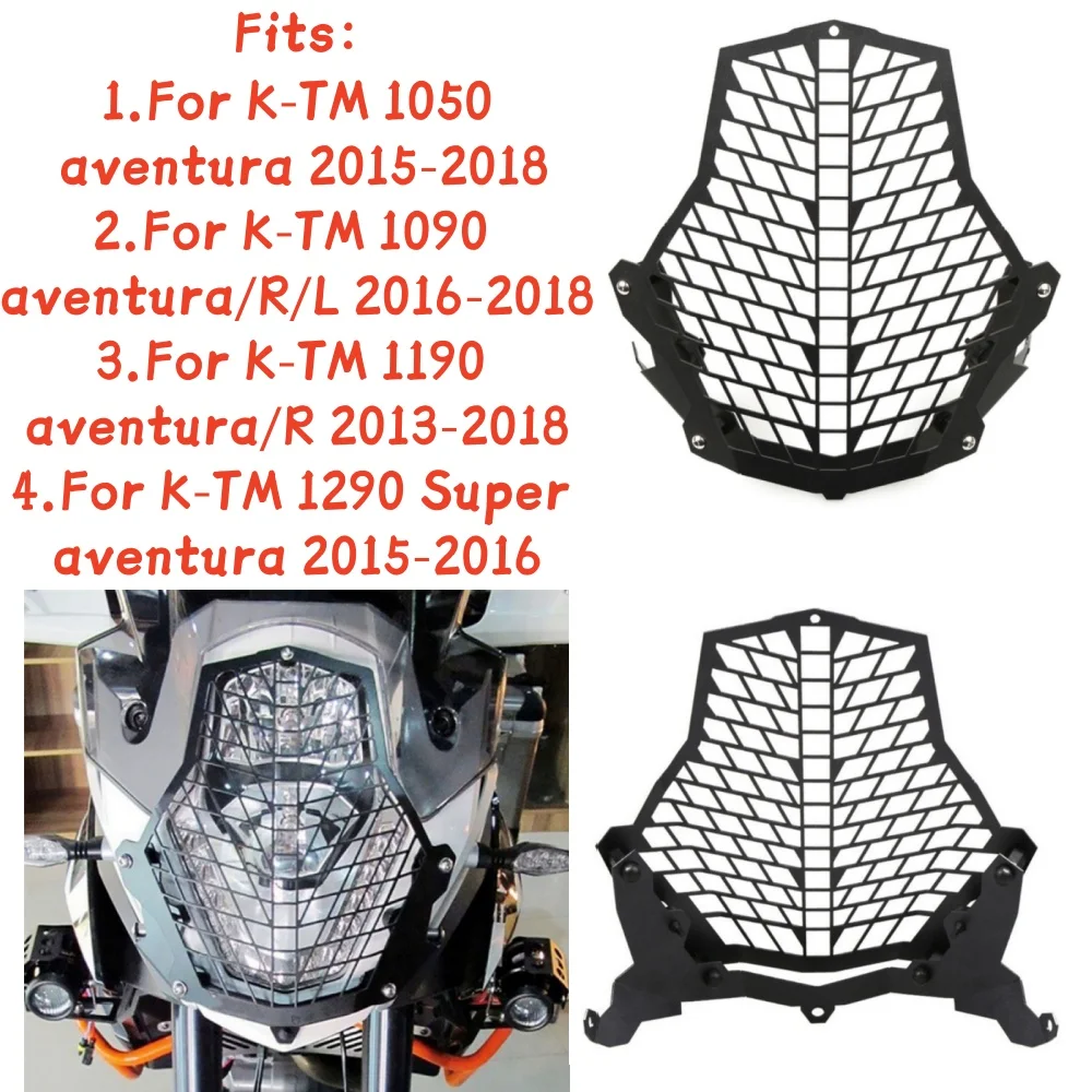 Motorcycle Accessories Headlight Protector Grille Guard Cover Protection Grill For K-TM 1050 1090 1190 1290 Super ADVENTURE R L