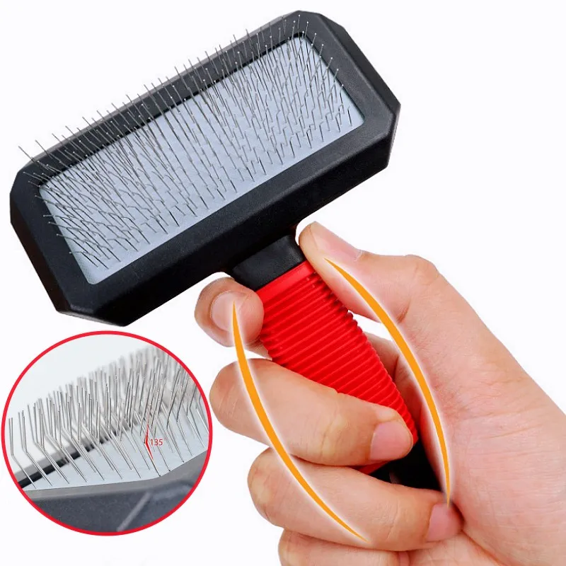 

Dog Brush Massage Dogs Brush Pet Hair Remover Long Teeth Comb for Dogs Hair Knot Cleaning Dog Grooming Cat Comb Pet Supplies