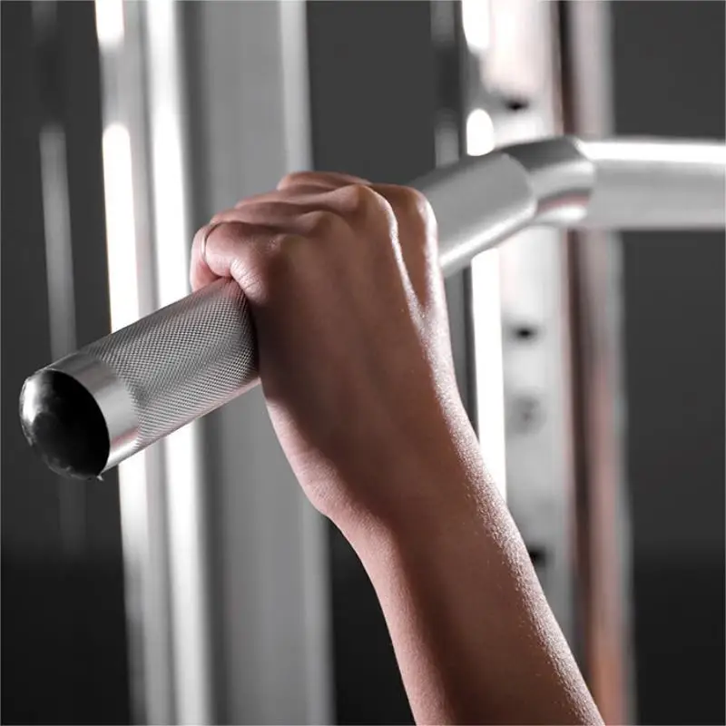 Fitness Lat Pull Down Handle Non-slip Grip Gym Pully Cable Machine Attachments Rowing T-bar Home Workouts Solid Handle Bar