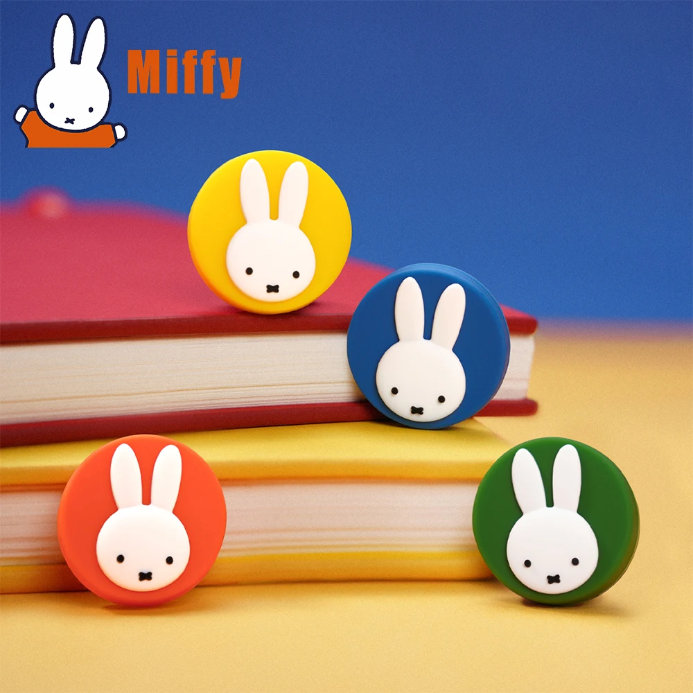 

Kawaii Miffy NS2 Joy-Con Thumb Grip Cute Rabbit Silicone Joystick Cap Vibrant Colorful Design for Gaming Comfort Style Girl Gift