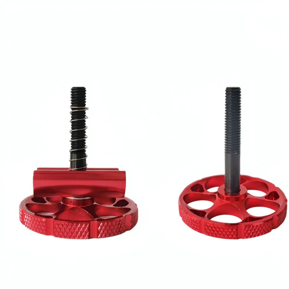 Five Hole Circular C Handle Folding Bicycle Accessory Aluminum Alloy Sturdy Catch For Improved Folding Experience