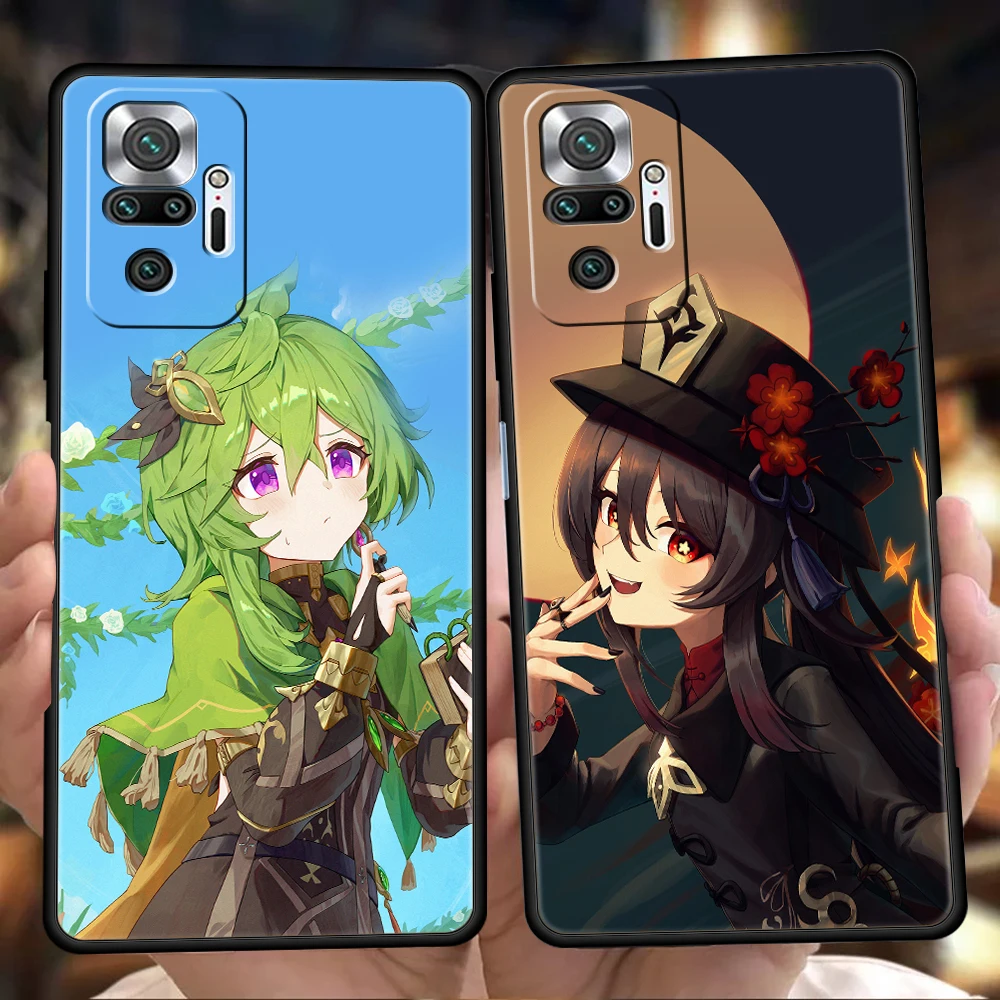 Genshin impact Baizhu Phone Case For Xiaomi Redmi Note 12 5G 10C 10 11 9 8 Pro Plus 9S 7 8T 9T 9A 8A 9C K50 K40 Gaming Cover