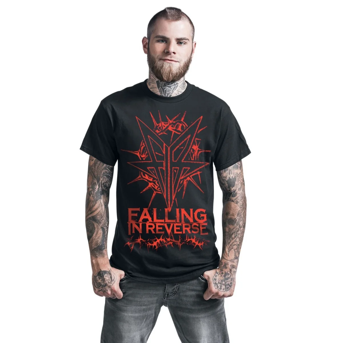 Falling in Reverse Graphic Cotton T-shirt Unisex Summer Short Sleeve Fashion Brand Tee Luxury Casual Vintage Tees