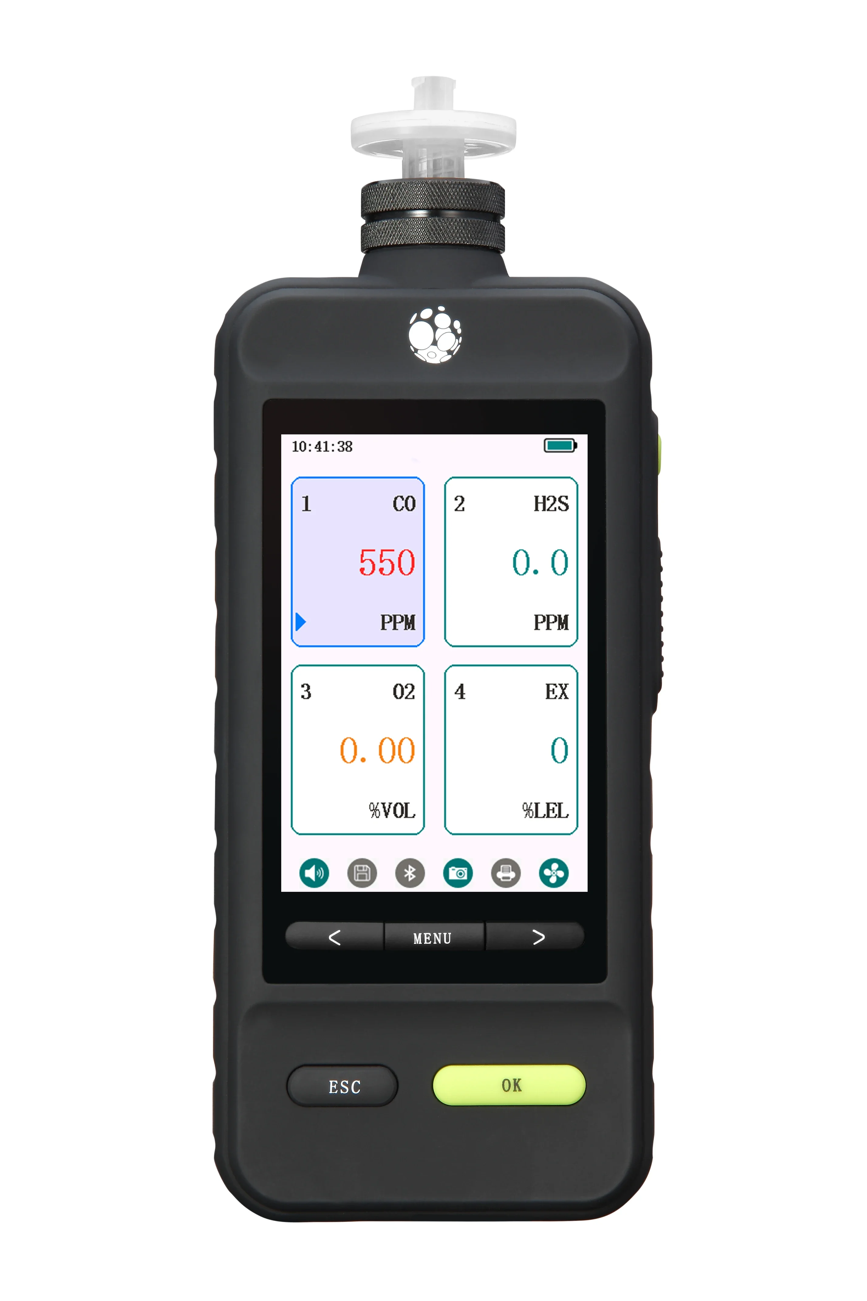 Portable CO H2S O2 LEL 4 Gases Monitor Multi 4 Gas Detector and Analyzer With Explosion-proof ATEX certificate