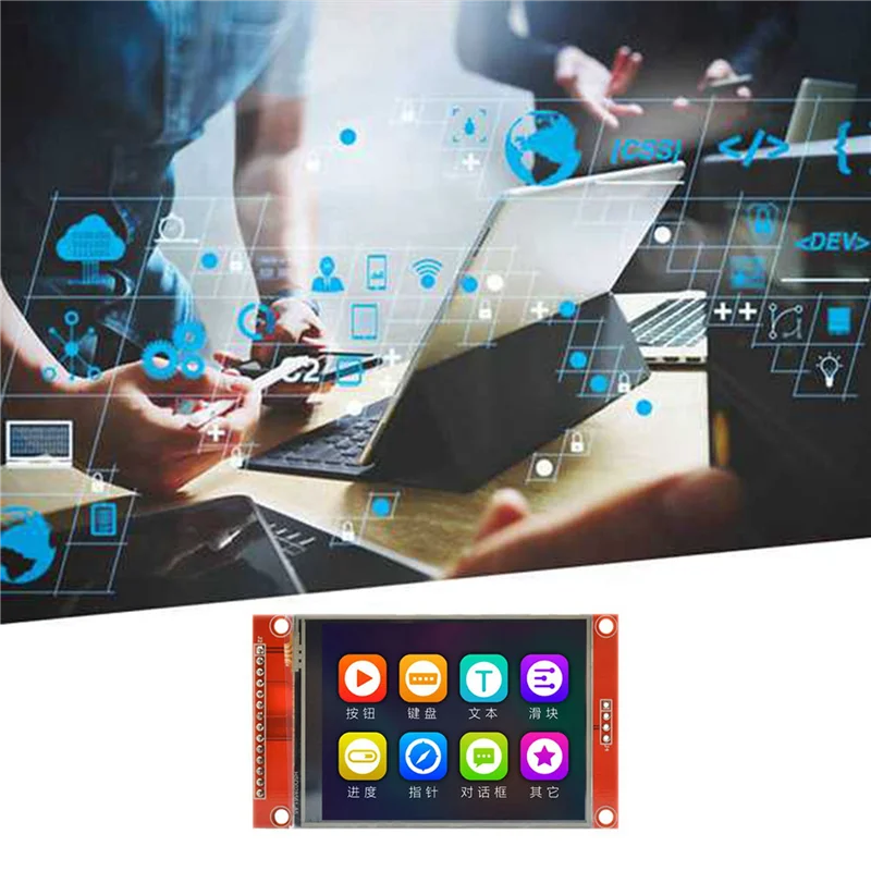 2Pcs 2.8 Inch 240X320 SPI TFT LCD Display Module SPI Serial Port 51 Drive ILI9341V LCD Serial Port Module STM32-BCBW