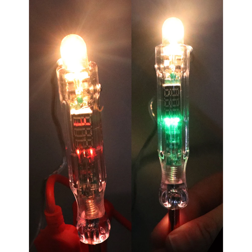 6V/12V/24V Auto Light Probe Pen Dual-color LED Light Automotive Circuit Tester Electric Light Test Pen strumenti di Test diagnostici per Auto