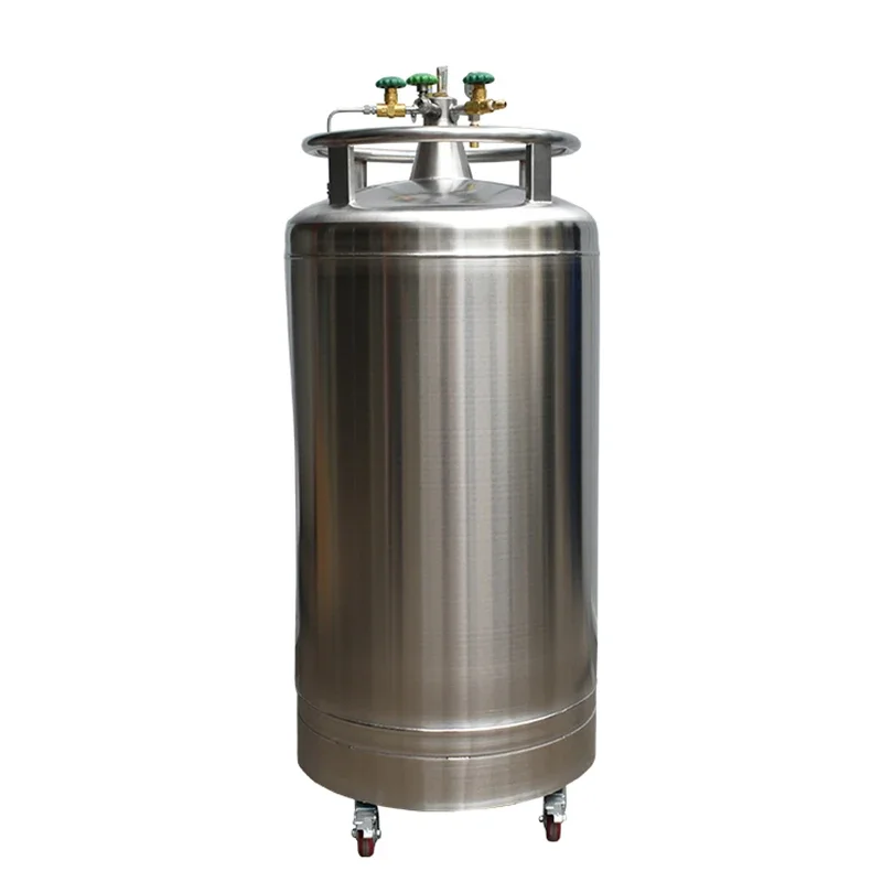 Stainless Steel LN2 Tank Self-pressurized Liquid Nitrogen Charge Fill Container