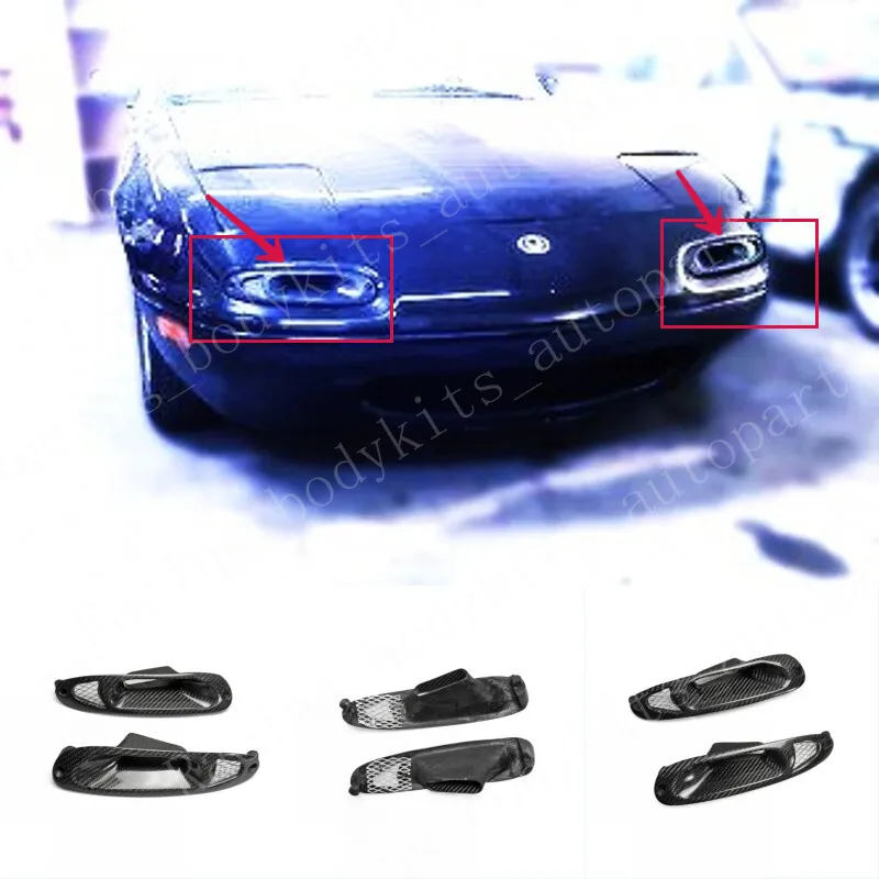 

For Mazda MX5 NA Miata Front Turn Singal Indicator Air Intake Carbon Fiber 2pcs car BodyKits