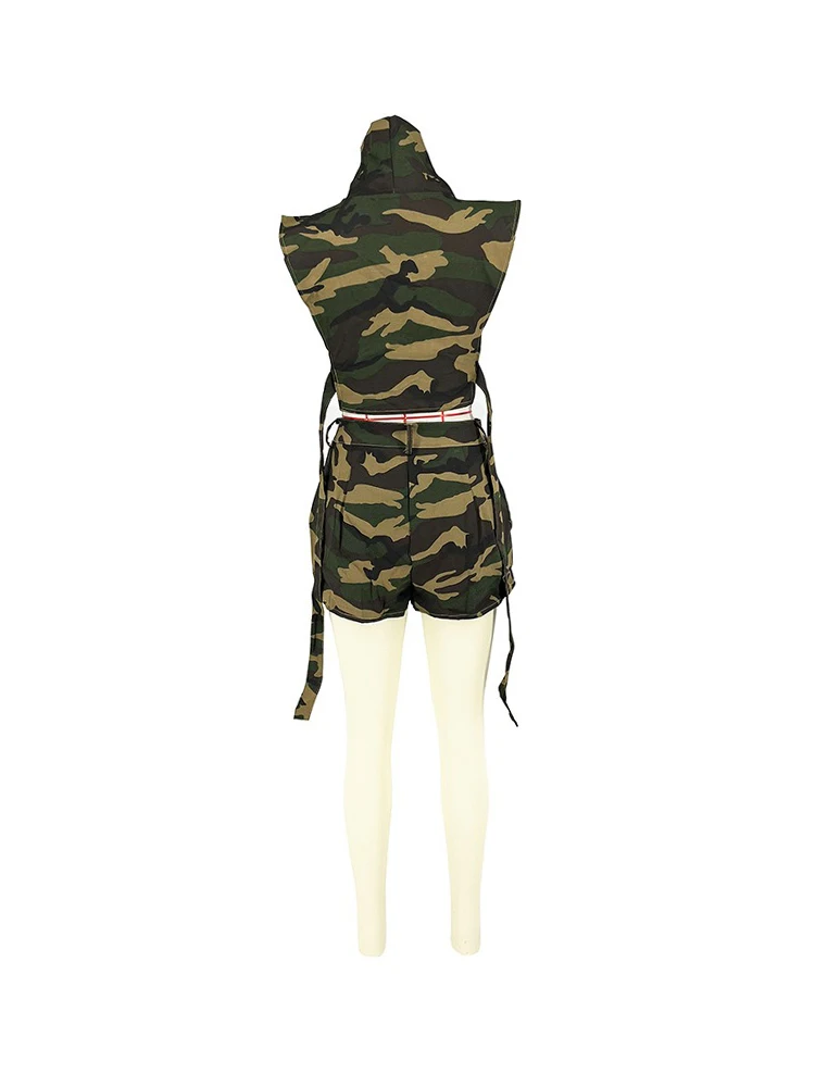 Shorts Set Women Two Piece Set Camouflage Prin Tank Top and Pants Sexy Cotton Outfits Women Summer Suits Wholesale Dropshipping