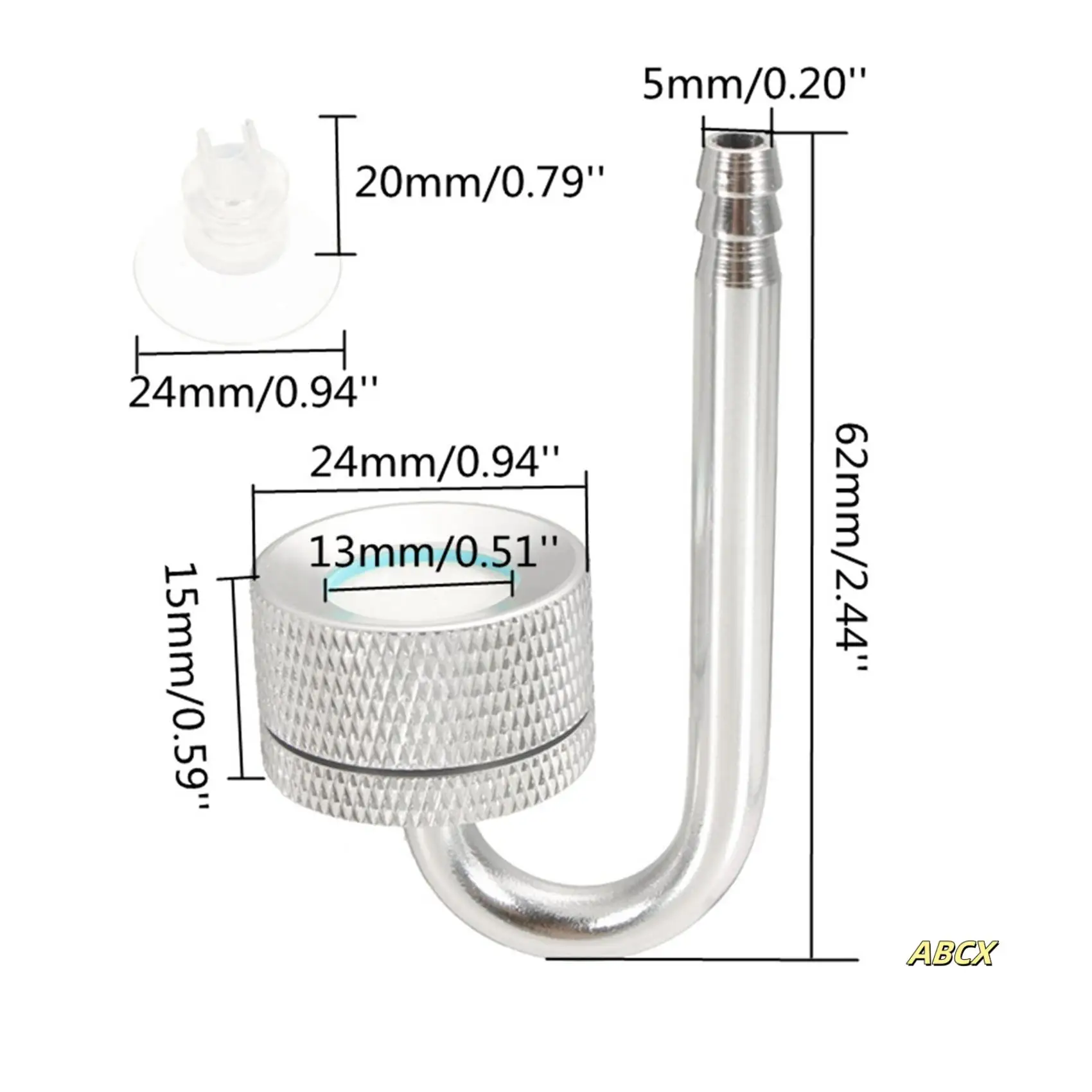 

5X Set CO2 Diffuser Atomizer Regulator Reactor For Fish Tank Aquarium Plant Moss