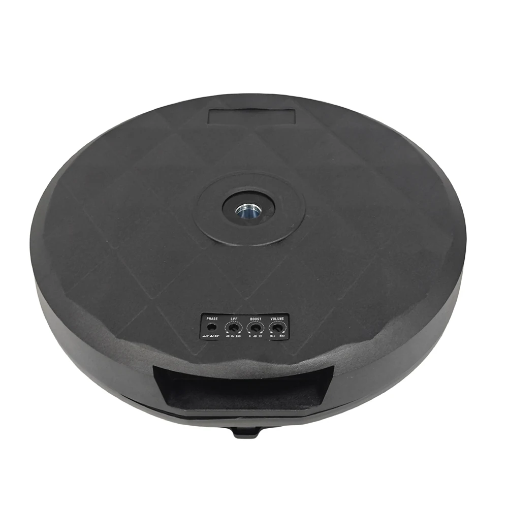 Podofo 12-Zoll Slim Powered Subwoofer-Gehäuse und Audiokabel Auto-Subwoofer passt in das Reserverad für den Austausch des Auto-Ersatzrads. – Detail 13