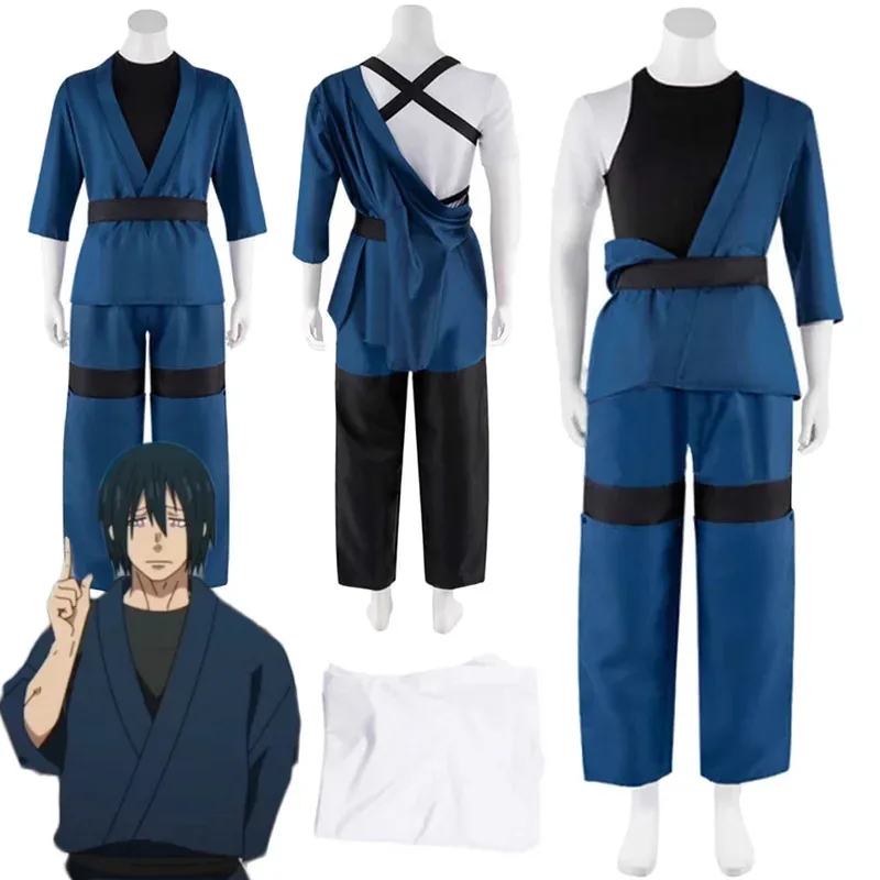 شينمون بينيمارو تأثيري الخيال الملابس أنيمي النار من القوة زي تمويه الكبار الرجال لعب الأدوار فانتازيا ملابس الحفلات cm;5