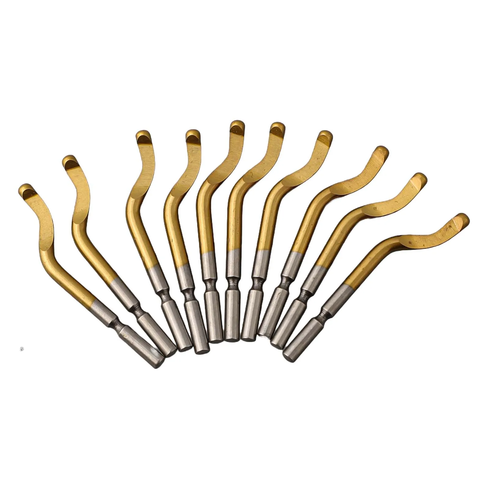 

Высококачественный ручной скребок для удаления заусенцев, золотистый, набор из 10 штук, для обработки грубых краев