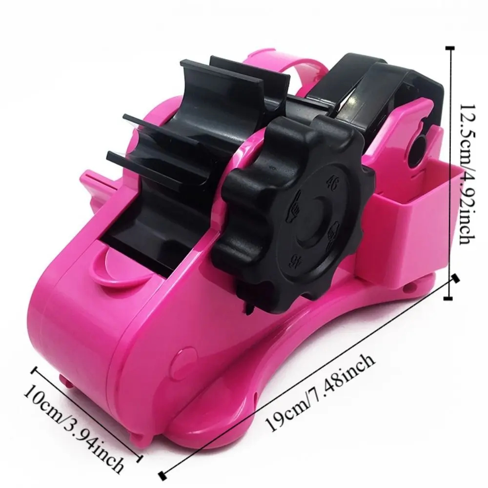 Multi-roll Cutting Semi-Automatic Tape Dispenser with Compartment Reusable Thermal Tape Dispenser Multi-function Portable