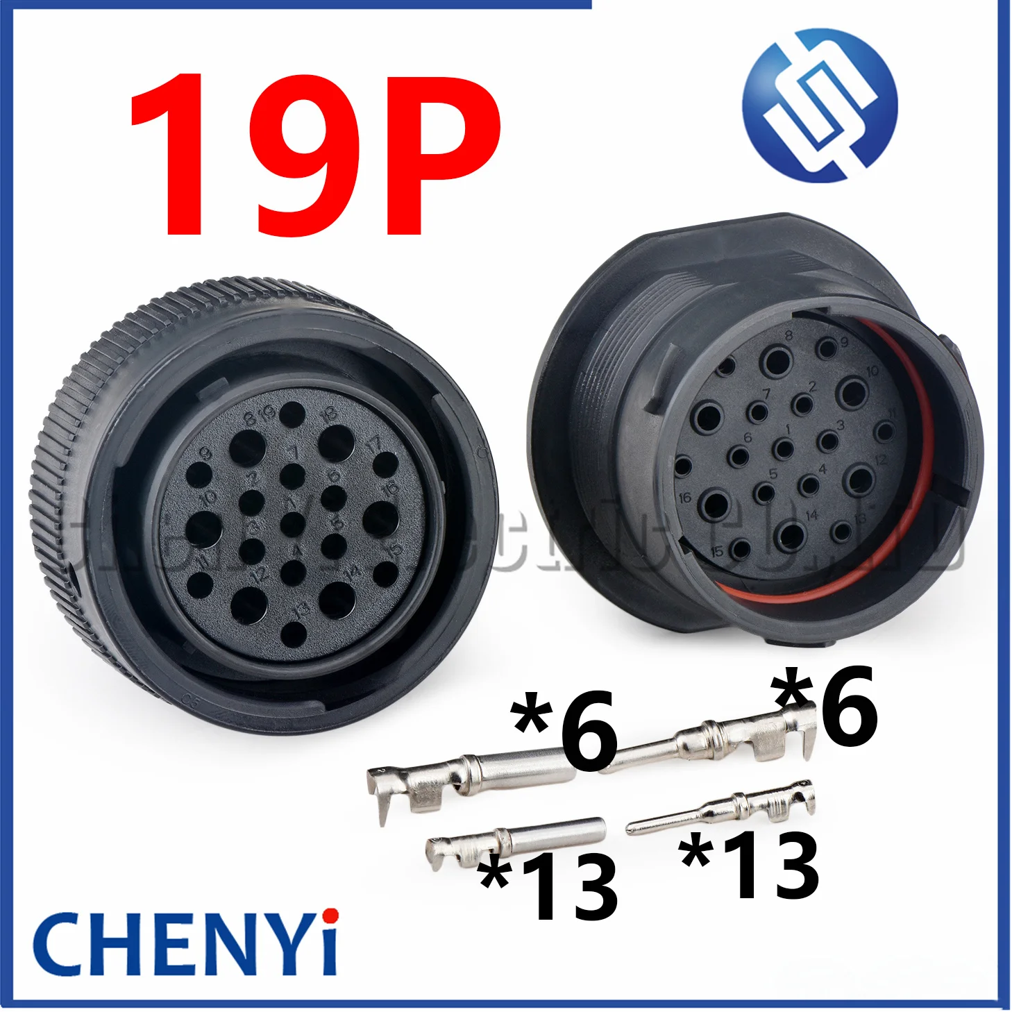 

19 Pin automotive waterproof connector For Deutsch Original HDP series Wire harness plug HDP26-24-19SE HDP24-24-19PE With Pins