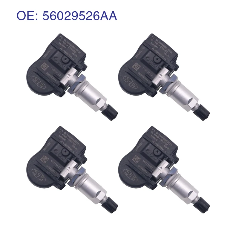 4PCS TPMS Sensor 56029526AA Tire Pressure Sensor FOR 2005-2007 JEEP GRAND CHEROKEE 315MHz