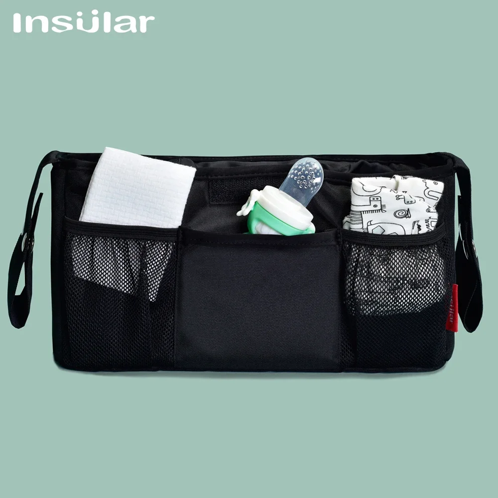 Baby Stroller Bag Mummy Organizer Bag Nappy Diaper Carriage Buggy Pram Cart Basket Hook Stroller Accessories Womens Bag