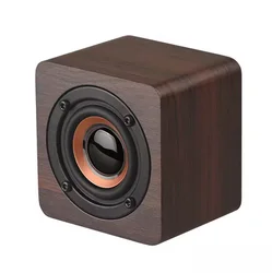 Portable Mini Retro  Wooden  Wireless Subwoofer Bass Powerful Sound Bar Music Speakers for Smartphone Laptop