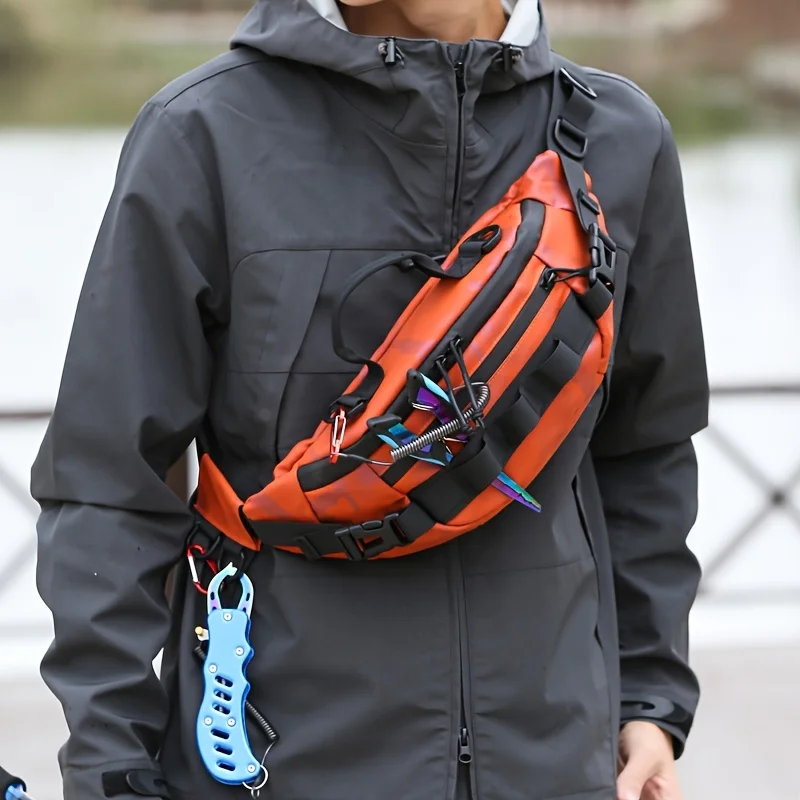 

Unisex Lightweight Outdoor Tactical Waist Pack, Multifunctional Fishing Bag,Suitable for Outdoor Sports, Hiking&Cycling
