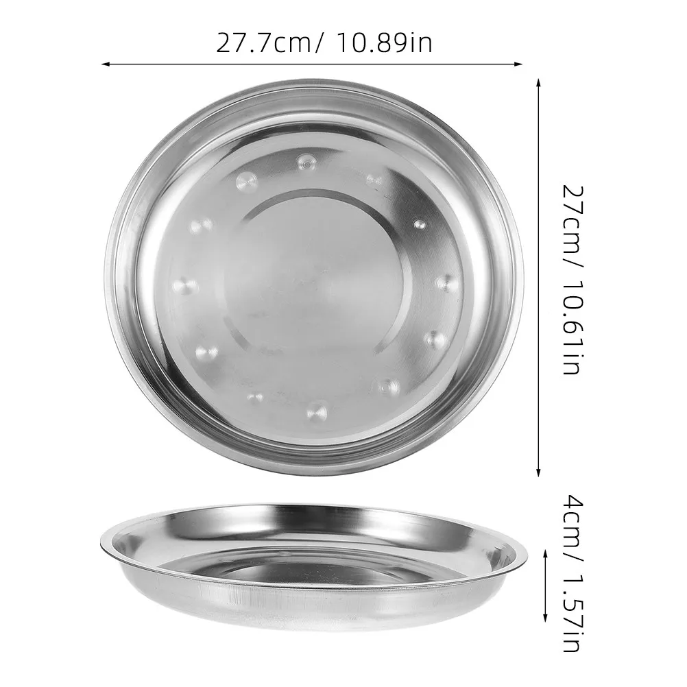 Stainless Steel Mechanical Scale Tray Weight Pan Balance Dish for Jewelry Liquid Food Measurement Kitchen Weighing Accessory