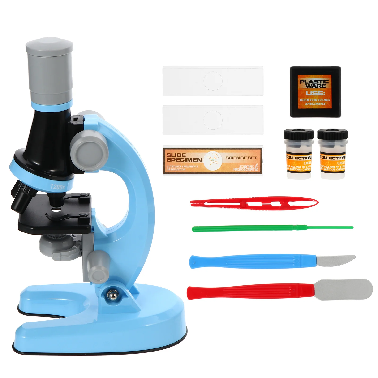 

1Set Student Microscope Educational Biological Magnifier Science Learning Tool Early Educational Laboratory Accessory for Kids