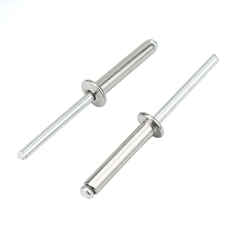 30/50pcs Pop Rivets Aluminium M2.4 M3.2 M4 M4.8 Dome Head Blind Rivets Steel Shank Mandrel Exhaust Rivets