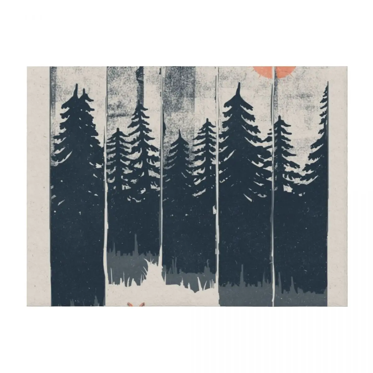 

A Fox in the Wild... Throw Blanket Luxury St Blankets For Bed Travel Flannel Fabric Blankets