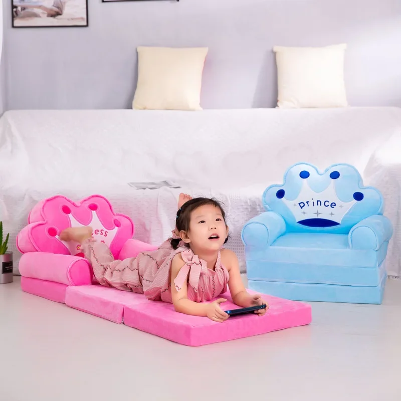 

New Wholesale Chuangyi Multiple Children's Multi layer Folding Plush Cartoon Sofa Kindergarten Baby Chair Gift
