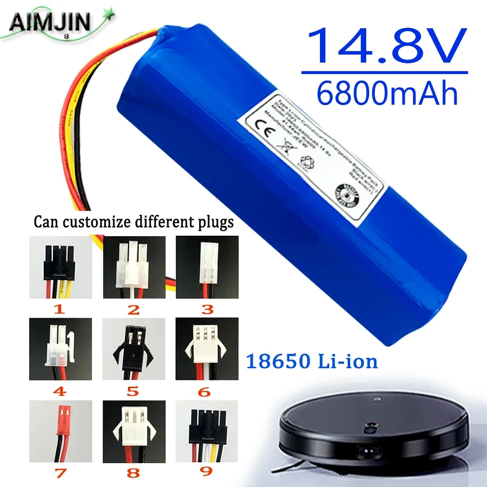 

New 14.8V 6800mAh Battery for XiaoMi Lydsto R1 / G2 ,for Lenovo T1 Pro, T1S Pro Robot Vacuum Cleaner