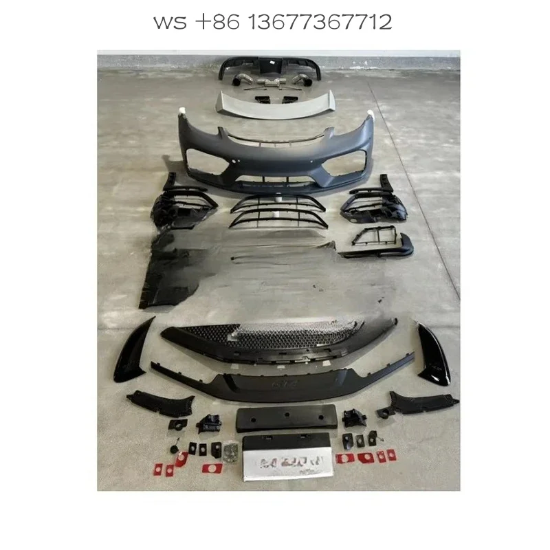 

Factory hot salesCar Accessories PP Bodykit for Por 718 Upgrade to GT4 Front Rear Bumper with Spoiler