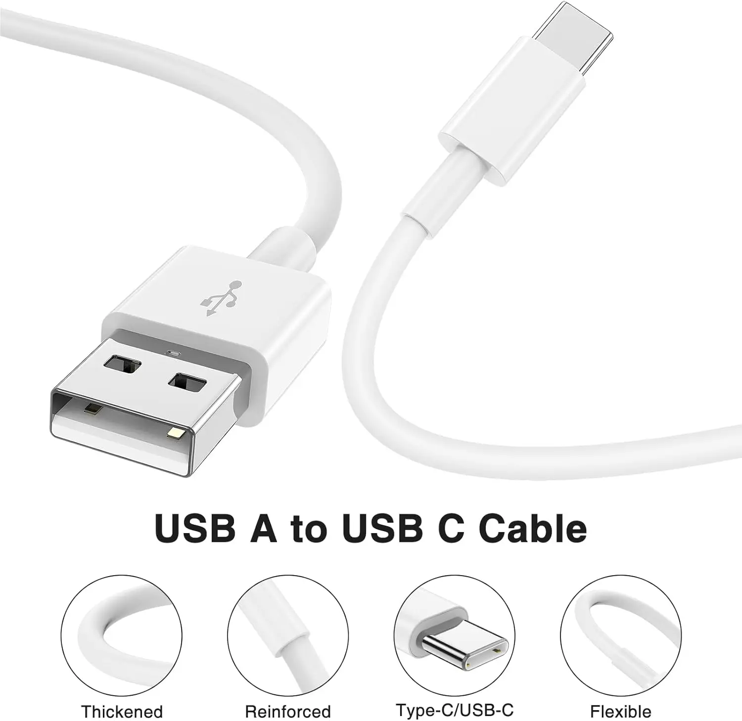 100 قطعة/الوحدة 1 متر 3ft usb نوع c كابل شحن مايكرو أندرويد كابل الشاحن لسامسونج غالاكسي s8 s9 نوت 10 هواوي شاومي