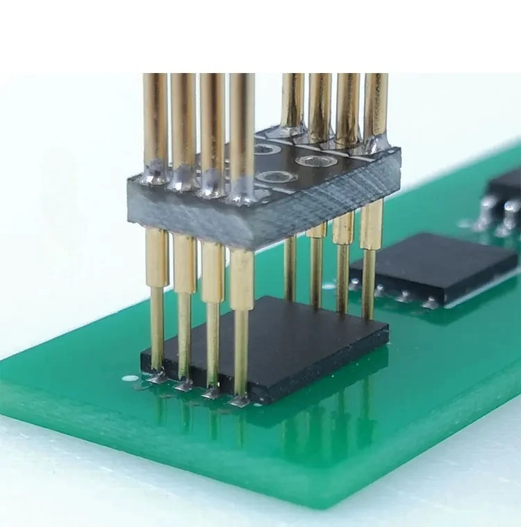 Burn Test Probe Pogo Pin 1.27 Chip SOP WSON SOIC VSOP SPI FLASH 8P With Cable 30cm