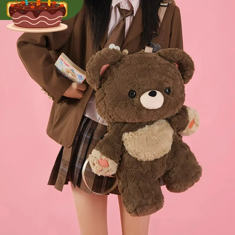 【Coulee】Love Bear Backpack Bag Plush Doll Doll Cute Schoolbag Red Panda Lolita