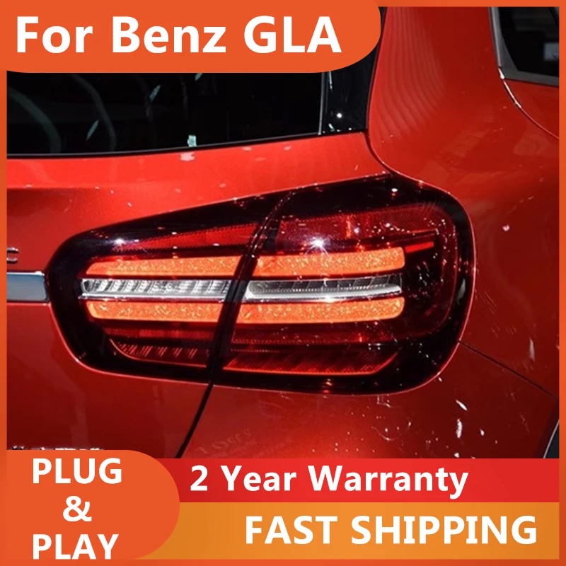 Car Accessories for Mercedes GLA Tail Light 2016-2020 Benz GLA 200 220 260 Taillights DRL Fog Brake Turn Signal Reversing