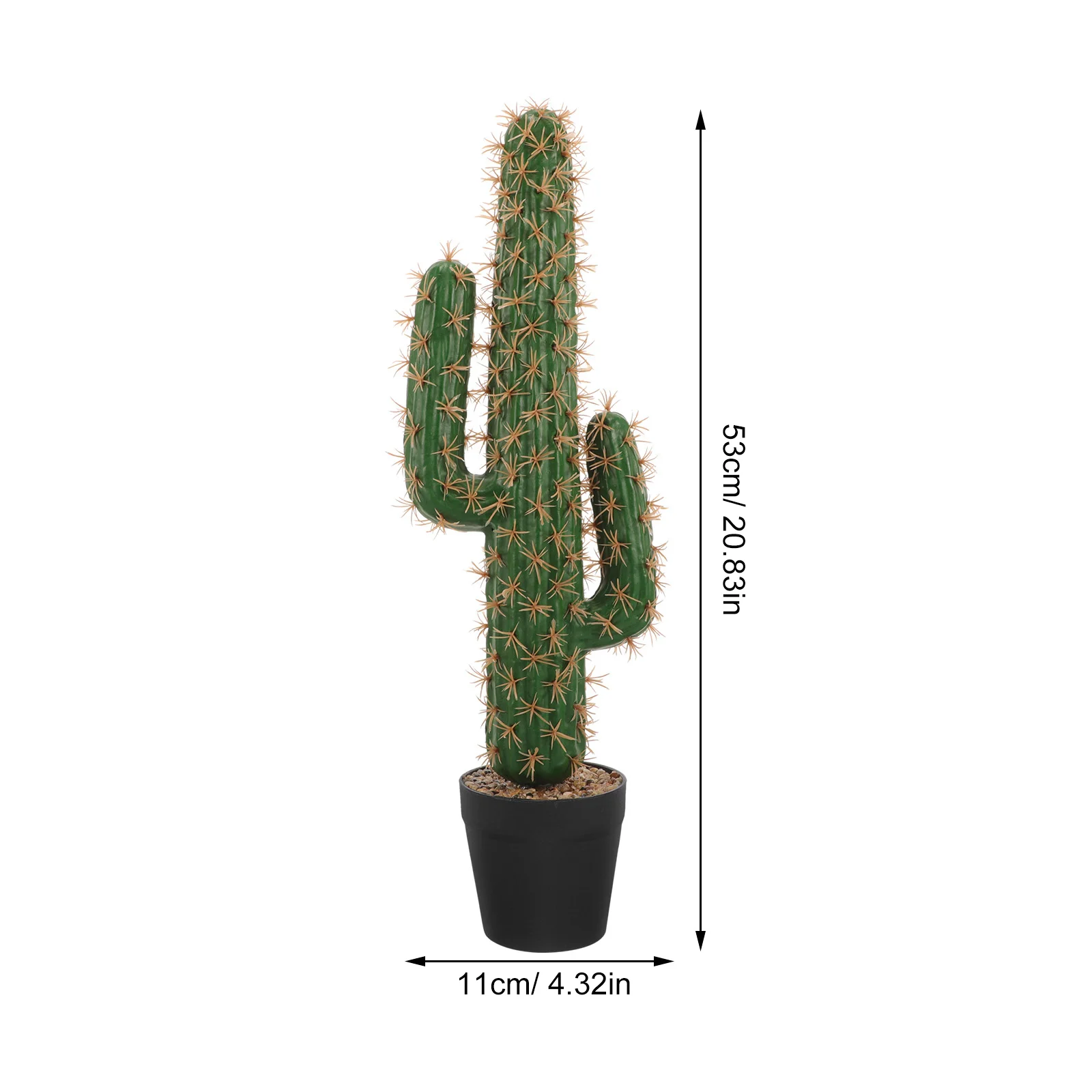 Fake Flower Cactus Artificial Statue Big Figurines Plants Decorate Prickly Ornament Plastic Simulation Bonsai