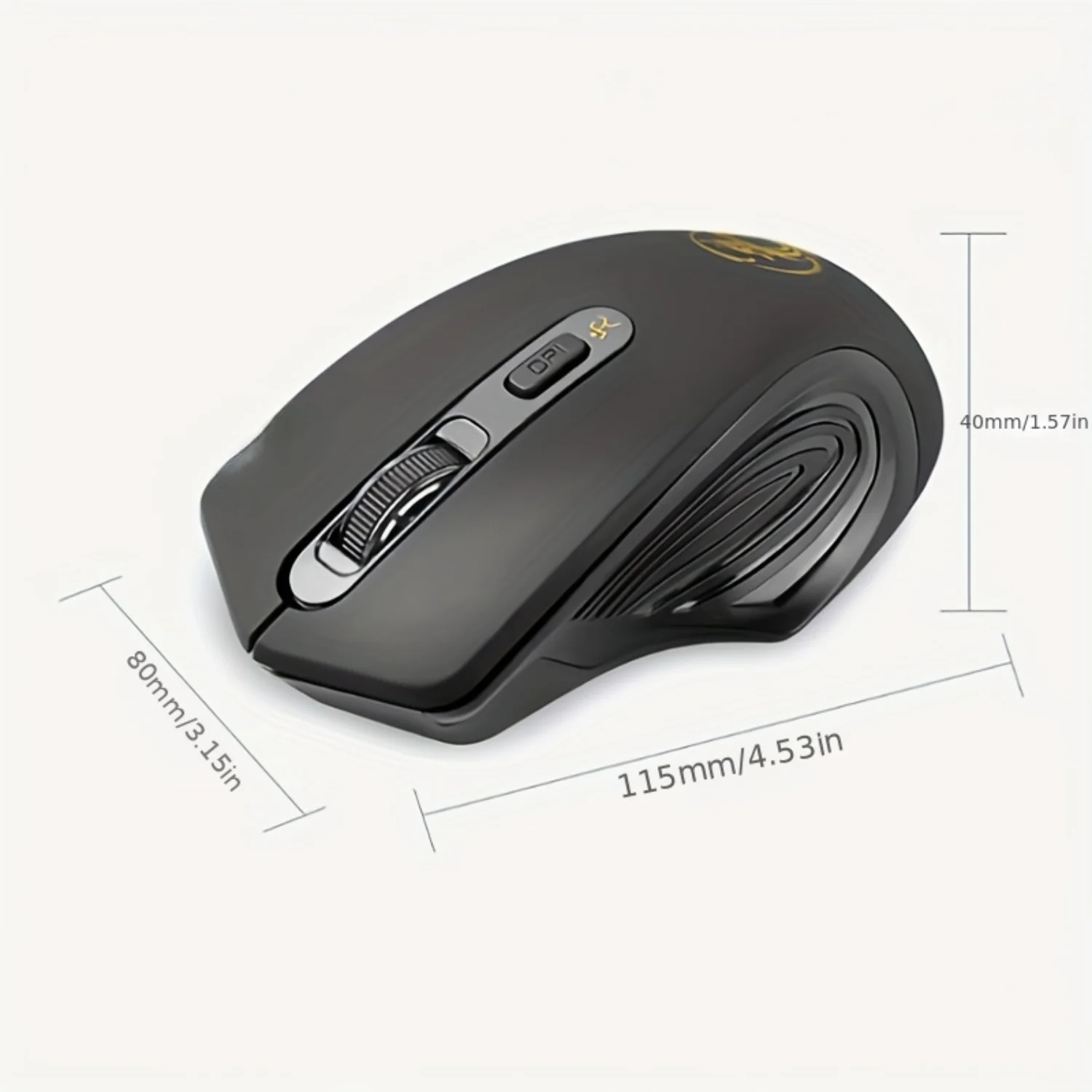 Mouse da gioco wireless ricaricabile: silenzioso, ergonomico, compatibile tramite USB per PC e laptop
