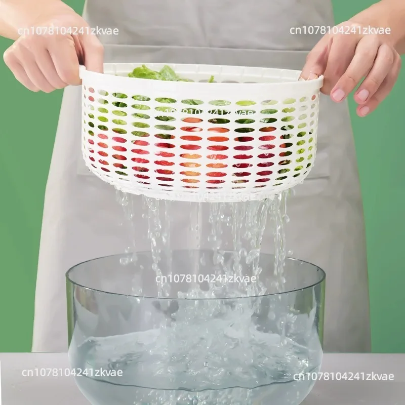 Electric Vegetable Spinner Large Salad Spinner Fruit and Vegetable Centrifuge Drain Basket for Washing and Drying Produce