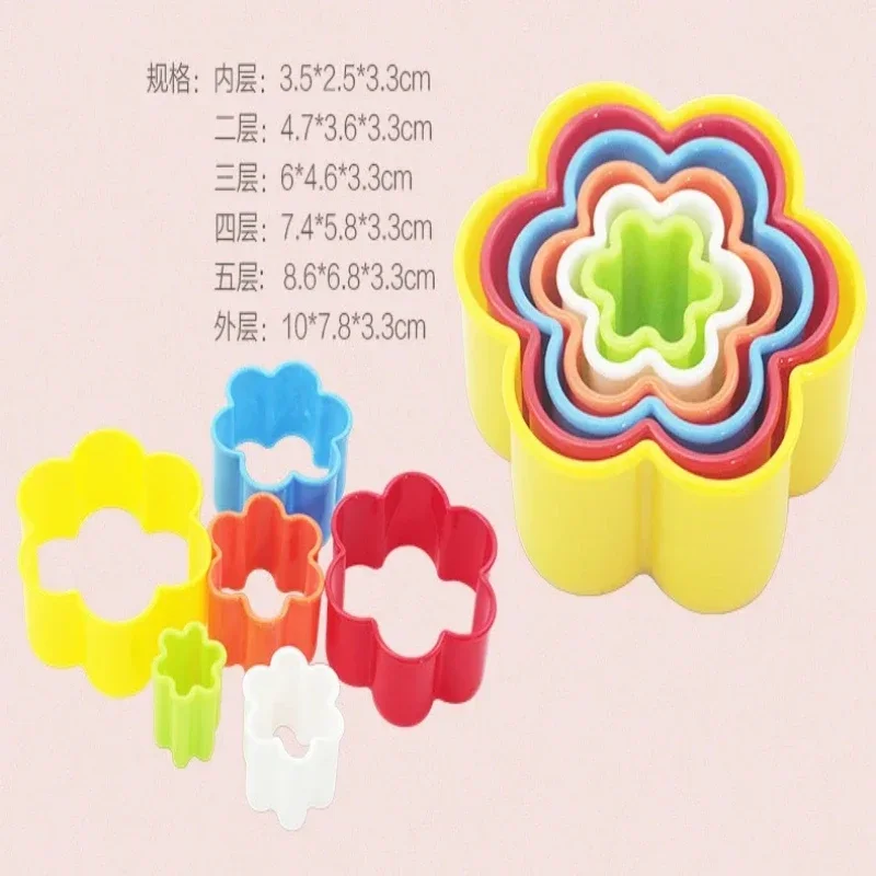 5/6pcs/set Plastic Cookie Cutter Mold Biscuit DIY Cake Fondant  Mould Cooking Tools Kitchen Gadgets Biscuit Cake Cookie Mold Ne