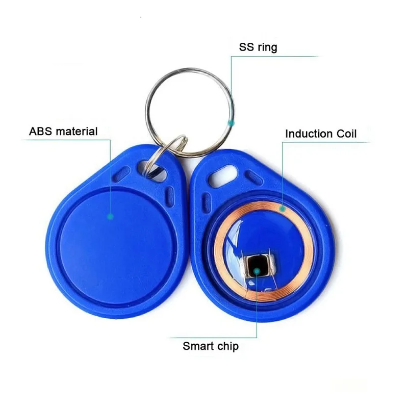 100X  KeyFob card Frequency 13.56MHz Contactless Ticket IC RFID Key Fobs, Compatible with SAFLOK, KABA, ONITY and Salto Locks