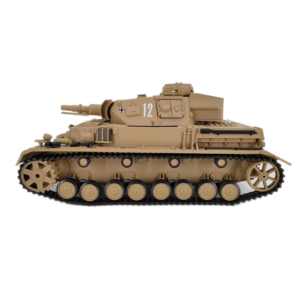 Henglong 1/16 3858-1 German Iv F-Type Medium Remote-Controlled Tank Combat Military Simulation Model Outdoor Toy Boy Adult Gift