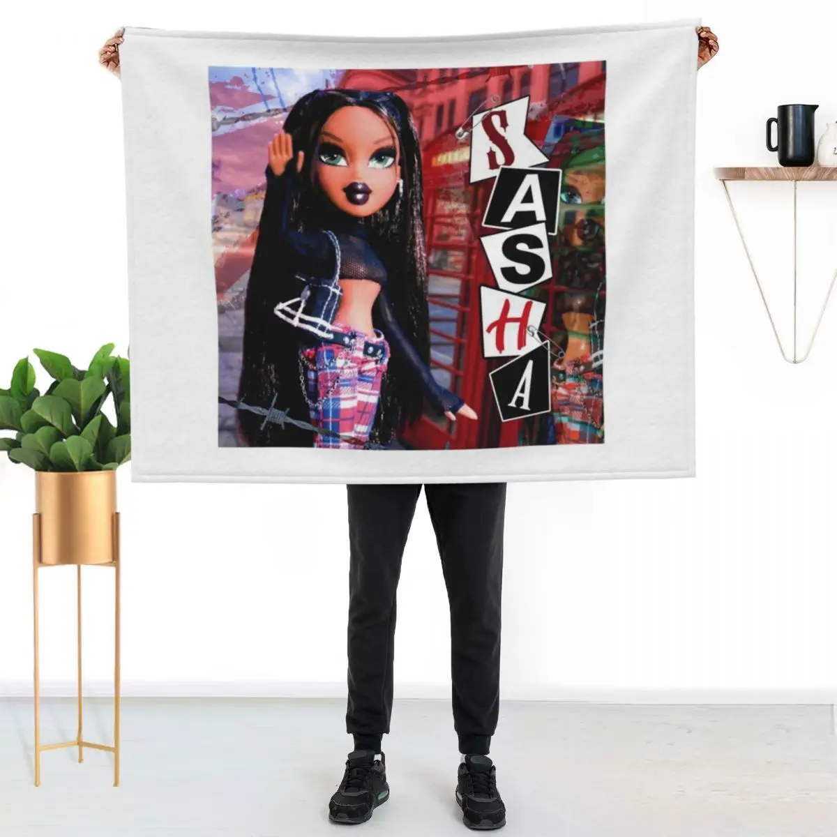 

Bratz Punk Sasha Throw Blanket Year Round Soft Comfortable Blanket for Home